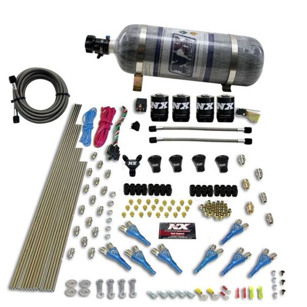 Nitrous Express PRO-SHK/GAS (200,300,400,500,600HP) 4 SOLENOIDS WITH COMPOSITE BOTTLE