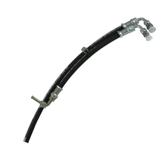 Borgeson - Power Steering Hose Kit - P/N: 925111 - 2 Piece OEM style rubber power steering hose kit. Connects Ford power steering pump to Borgeson Bronco power conversion box.