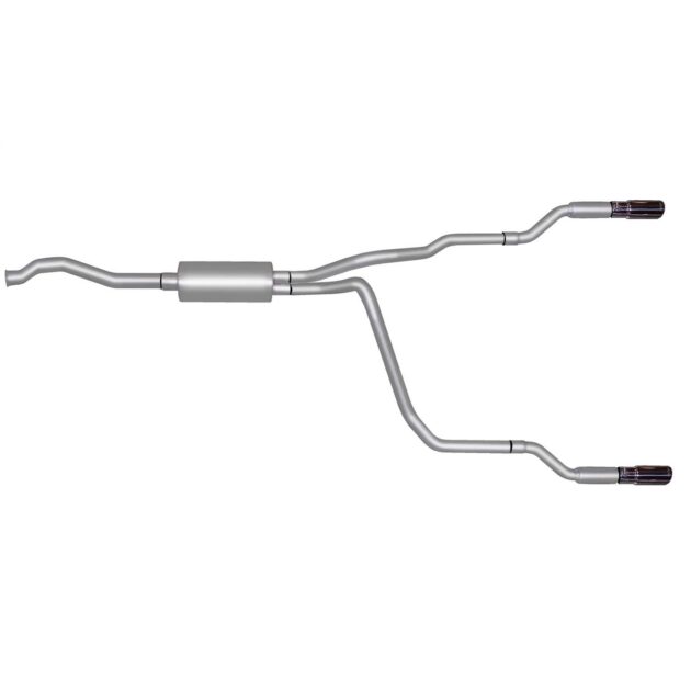 Cat-Back Dual Split Exhaust System; Aluminized