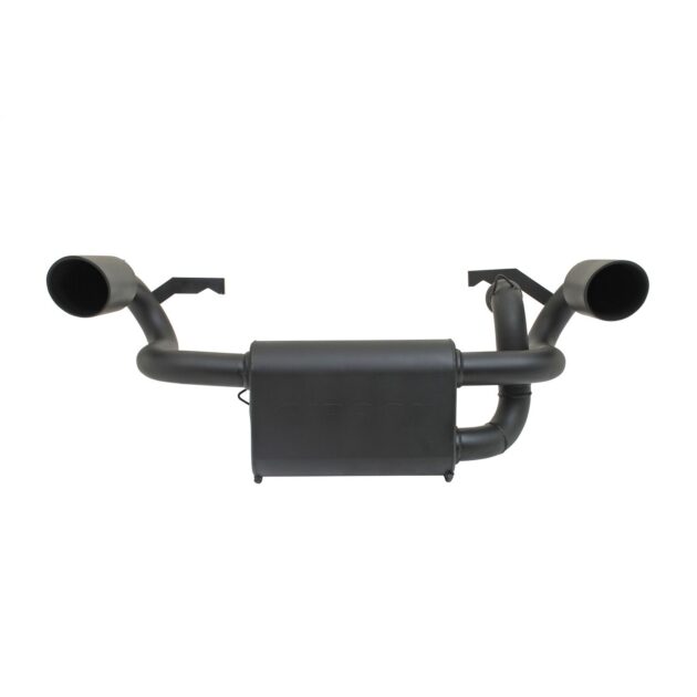 Polaris UTV Dual Exhaust; Black Ceramic