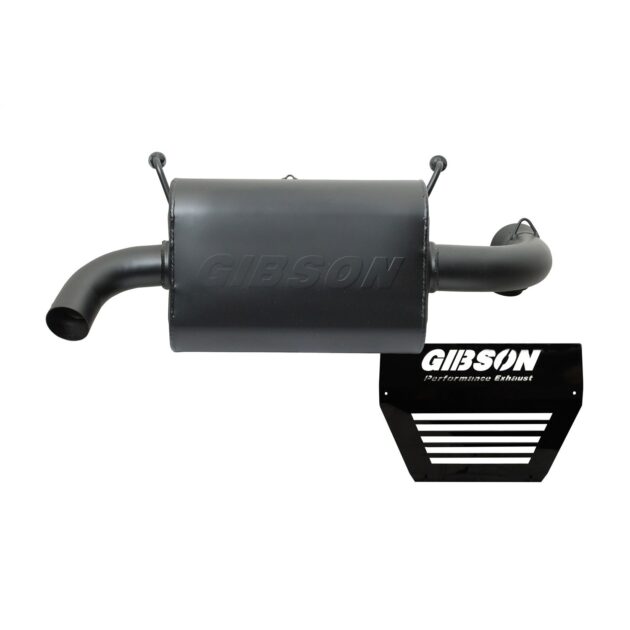 Polaris UTV Single Exhaust System; Black Ceramic