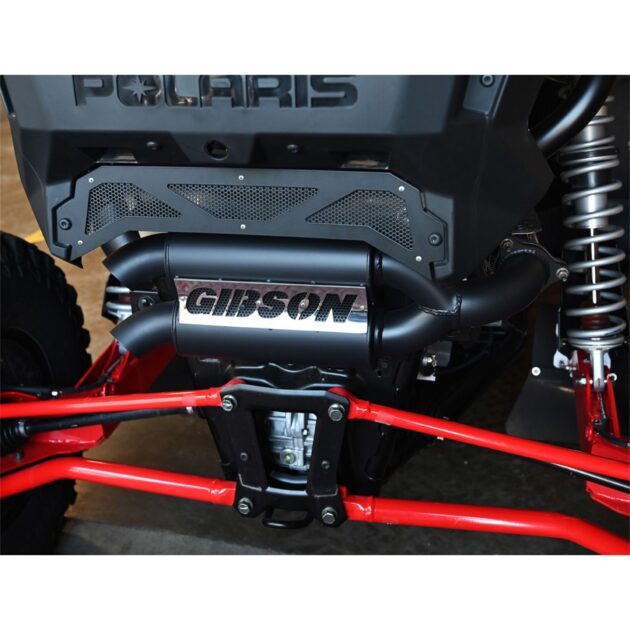 Polaris UTV Dual Exhaust; Black Ceramic