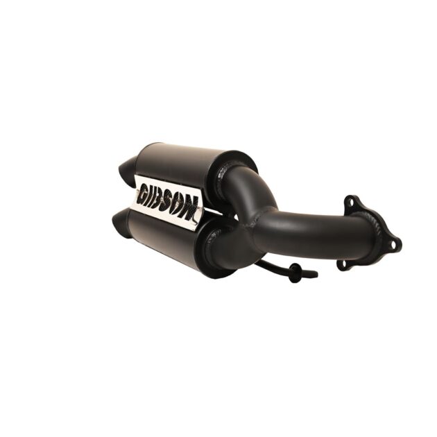 Polaris UTV Dual Exhaust; Black Ceramic