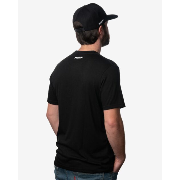 MBRP Exhaust Square Logo T-Shirt; Small Black