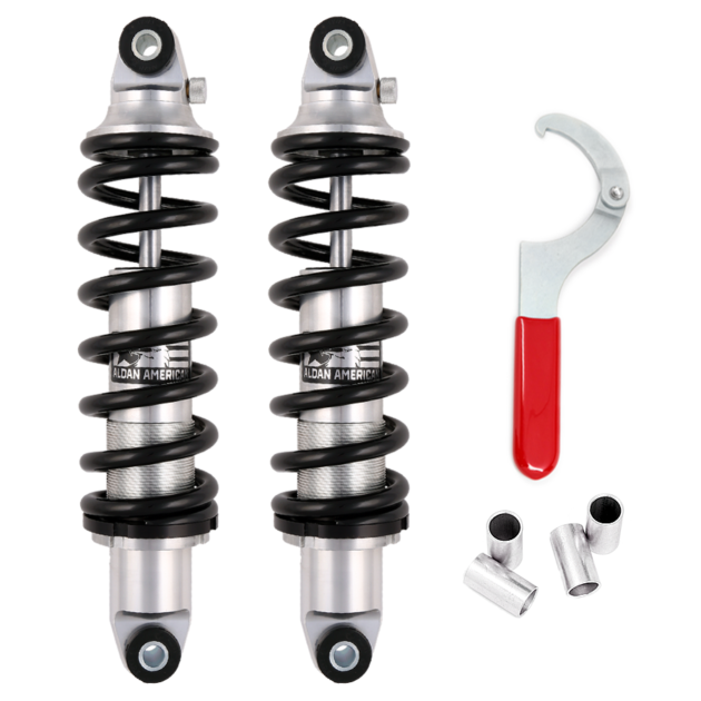 Aldan American Coil-Over Kit, Phantom, Single Adj. 14.00 in. Extended, Spring, 220 lbs./in. BK