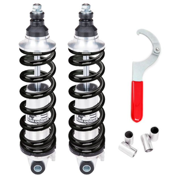 Aldan American Coil-Over Kit, SS Series, Single Adj. 14.50 in. Extended, Spring 450 lbs./in. BK