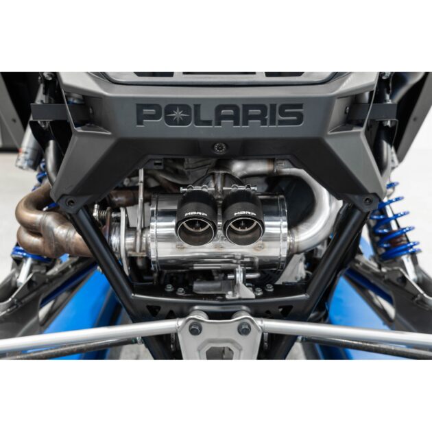 Polaris Single Slip-on Dual Outlet Muffler.