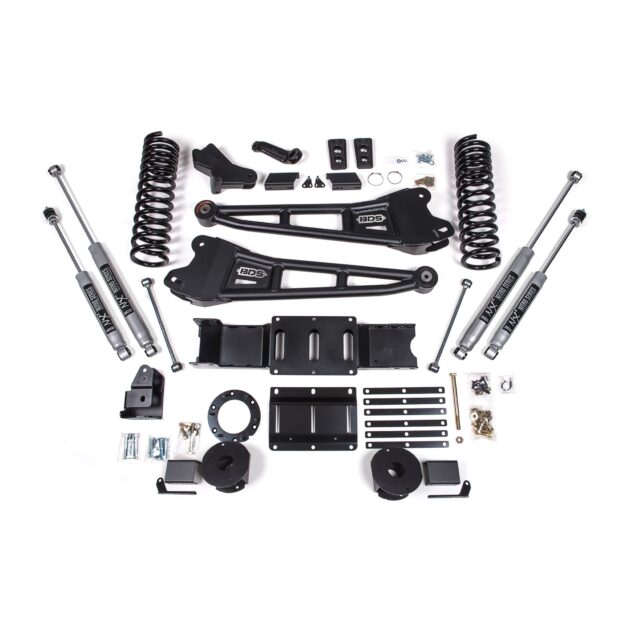 4 Inch Lift Kit w/ Radius Arm - Ram 2500 w/ Rear Air Ride (19-24) 4WD - Diesel