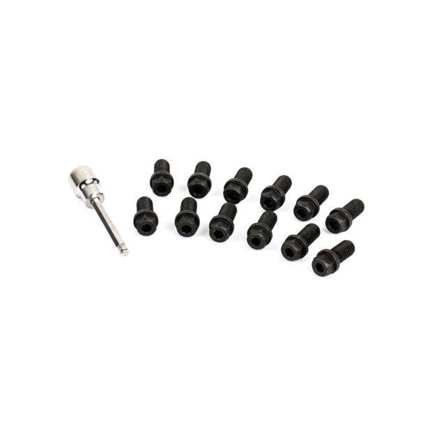 Cometic Gasket Automotive Header Bolts 3/8 - 16 3/4  in, Grade 5 Black Oxide Finish With Hex and Socket Head