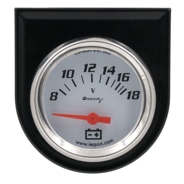 2 in. White Voltmeter Kit