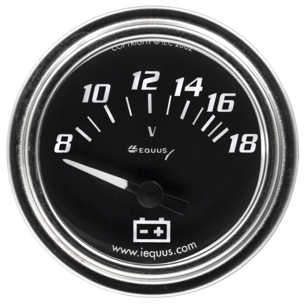 2 in. Chrome Voltmeter