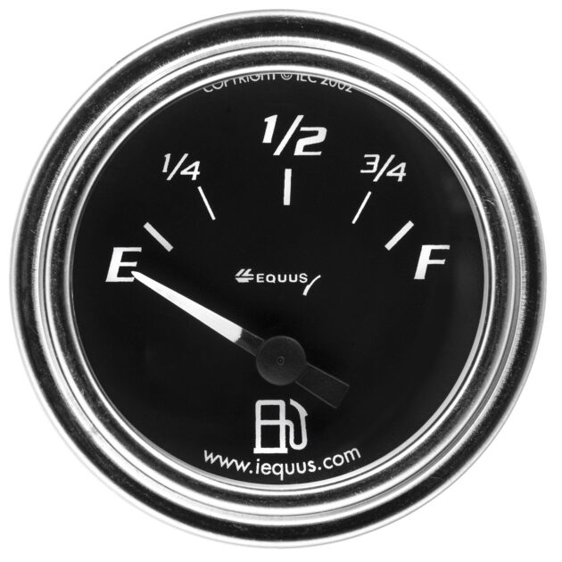 2 in Chrome Fuel Level Gauge GM