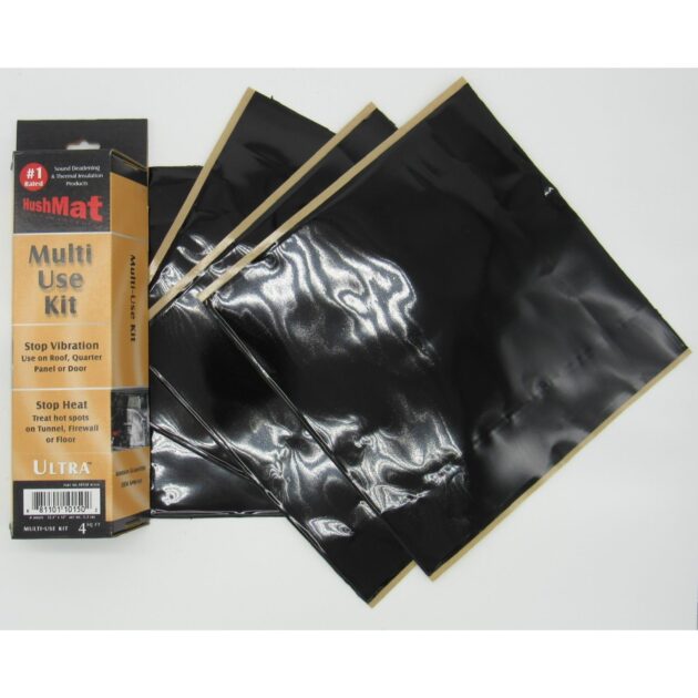 Multi Use Kit - Stealth Black Foil with Self-Adhesive Butyl-4 Sheets 12inx11in ea 3.7 sq ft