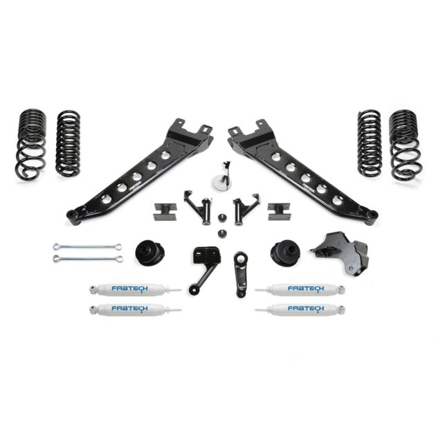 Fabtech 5" RADIUS ARM KIT W/PERF SHKS 2019-21 RAM 2500 4WD