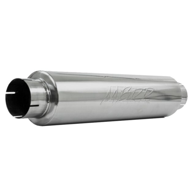 MBRP Exhaust 4in. inlet/outlet; Quiet tone muffler; 24in. body; 6in. diameter; 30in. overall; T304