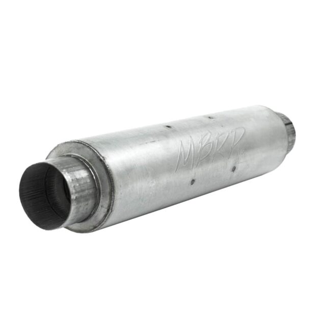 MBRP Exhaust 4in. inlet/outlet; Quiet tone muffler; 24in. body; 6in. diameter; 30in. overall; AL