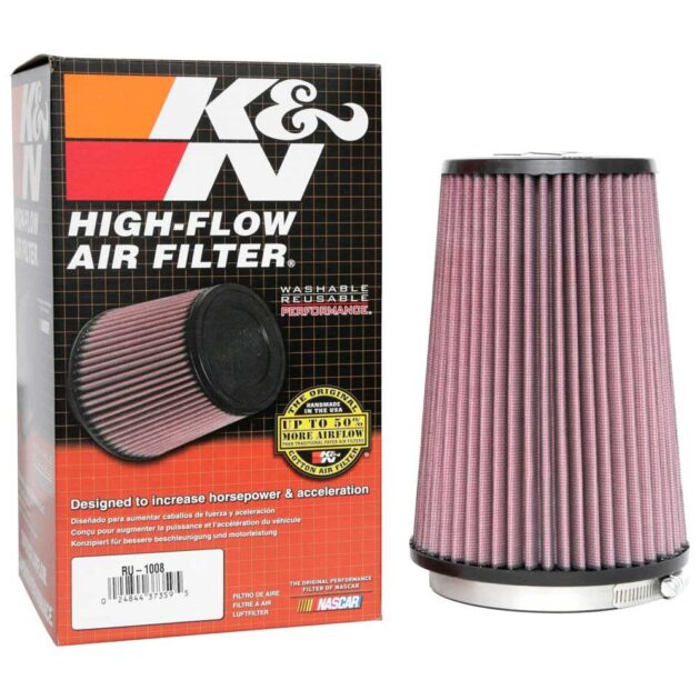 K&N RU-1008 Universal Clamp-On Air Filter