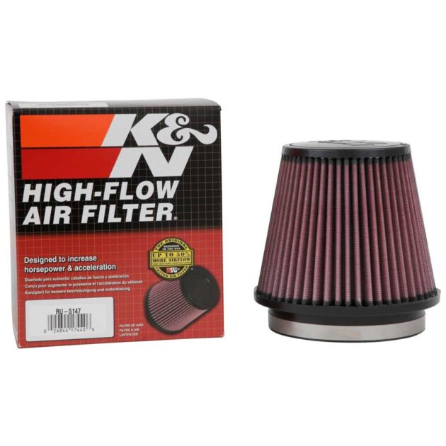 K&N RU-5147 Universal Clamp-On Air Filter