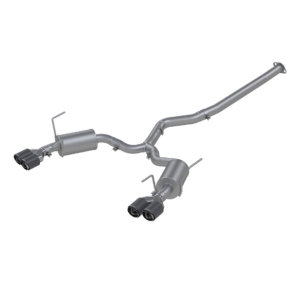 MBRP Exhaust 3" Cat Back, Dual Split Rear,with Carbon Fiber Tips T304 Street Version