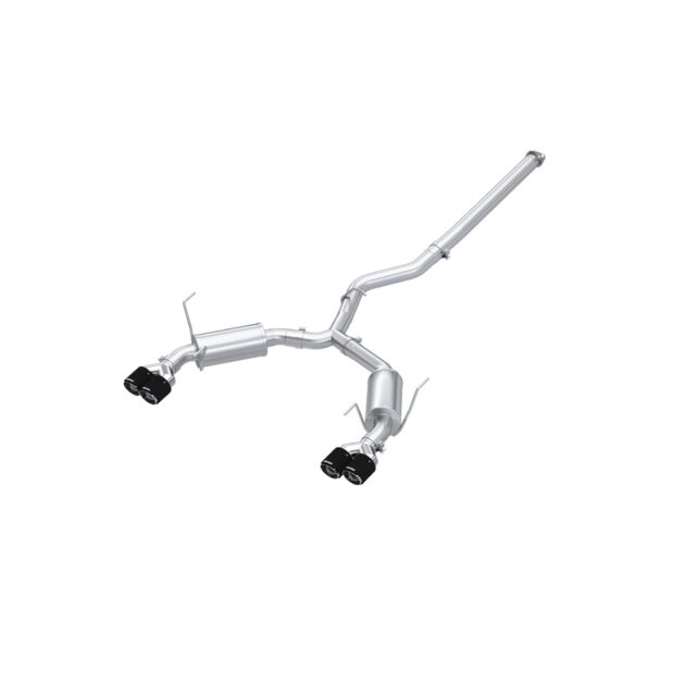 MBRP Exhaust 3" Cat Back, Dual Split Rear,with Carbon Fiber Tips T304 Street Version