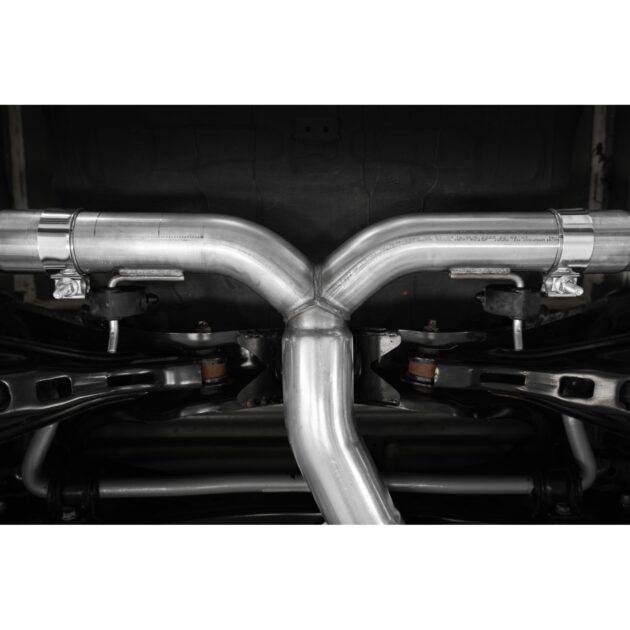 MBRP Exhaust 3in. Cat Back; 2.5in Dual Split Rear; T304; BE