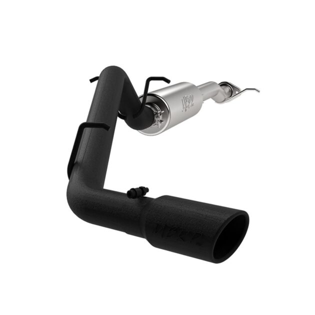 MBRP Exhaust 3in. Cat Back; Single Side; Black Coated