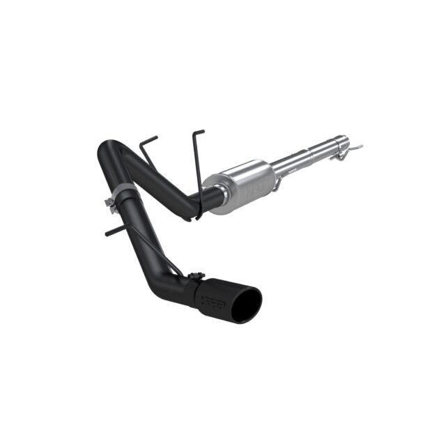 MBRP Exhaust 3in. Cat Back; Single Side; Black Coated