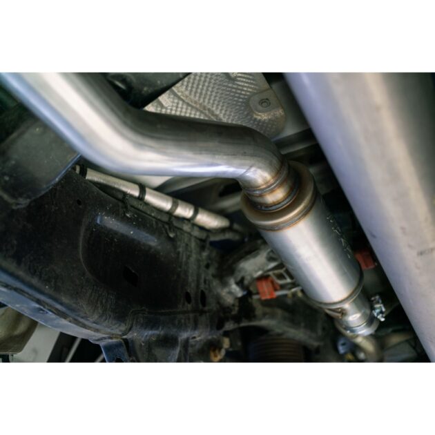 3" Single in/out Muffler Replacement, High-Flow, T409 Stainless Steel"