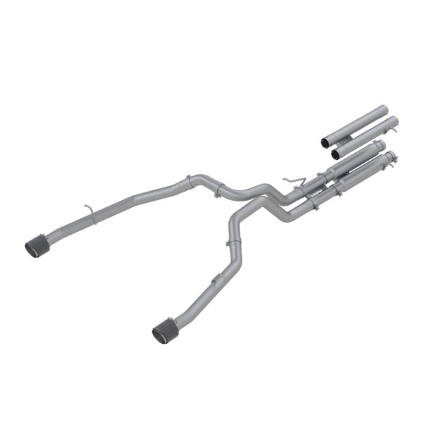 MBRP Exhaust 3in. Cat Back; Dual Split Rear; T304 with Carbon Fiber Tips