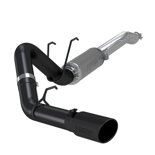 MBRP Exhaust 4in. Resonator Back; Single Side; Black Coated