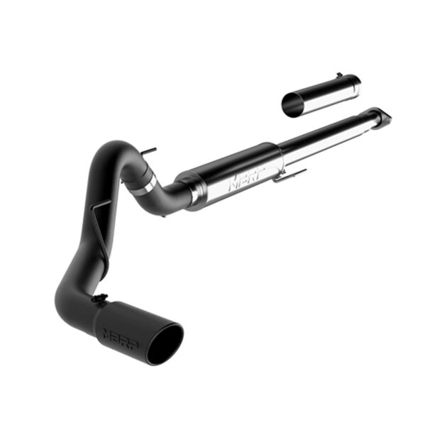 MBRP Exhaust 4in. Cat Back; Single; Black