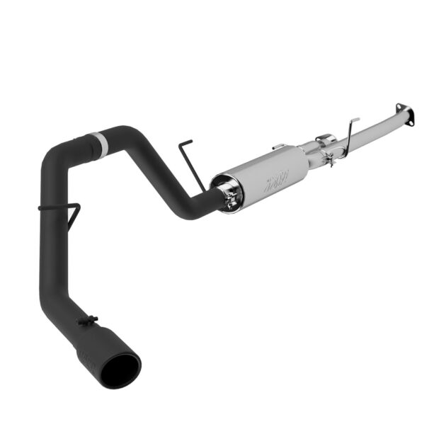MBRP Exhaust 3in. Cat Back; Single Side; Black Coated