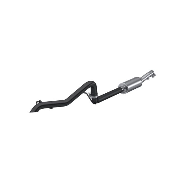 MBRP Exhaust 2 1/2in. Cat Back; Off-Road Tail Pipe; Muffler before Axle; Black Coated
