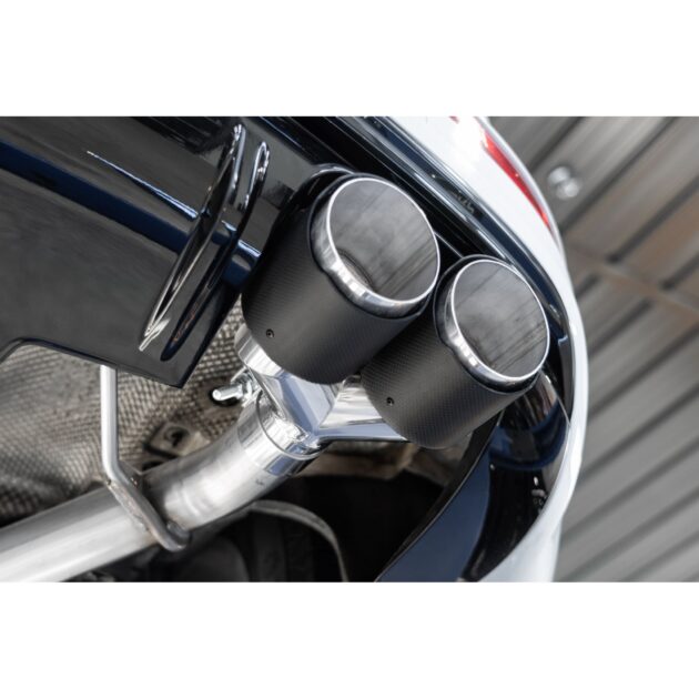 MBRP Exhaust 2.5" Axle Back, Dual Split Rear; T304, with Carbon Fiber Tips