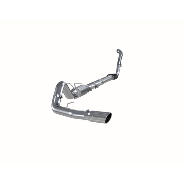 MBRP Exhaust 4in. Turbo Back; Single Side Exit; (Aluminized 3in. downpipe); AL