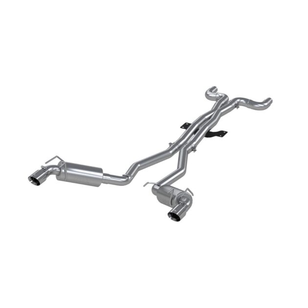 MBRP Exhaust 3in. Dual Cat Back; Round Tips; T409