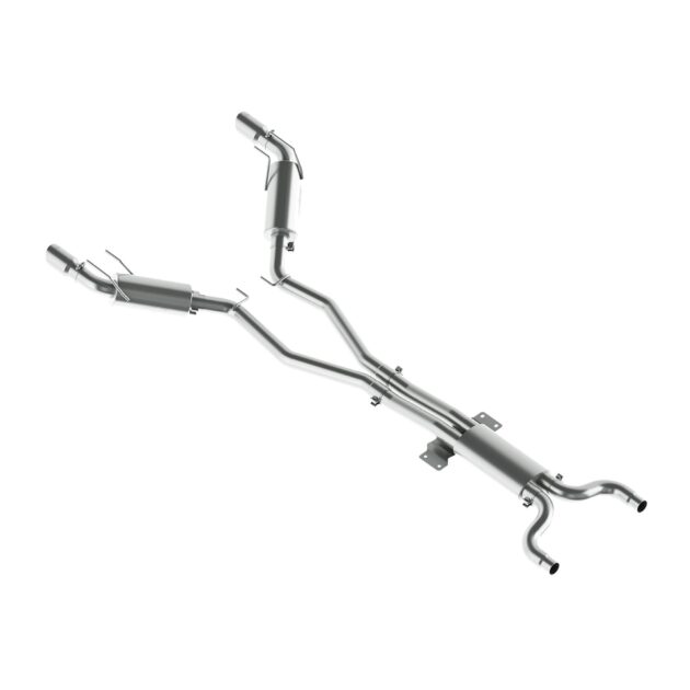 MBRP Exhaust 3in. Dual Cat Back; Round Tips; T409