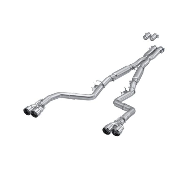 MBRP Exhaust 3in. Cat Back; Dual Rear; Quad Tips