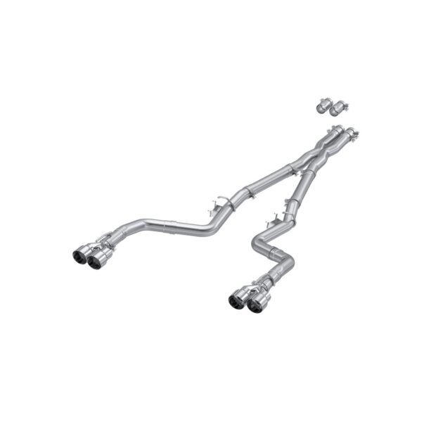 MBRP Exhaust 3in. Cat Back; Dual Rear; Quad Tips