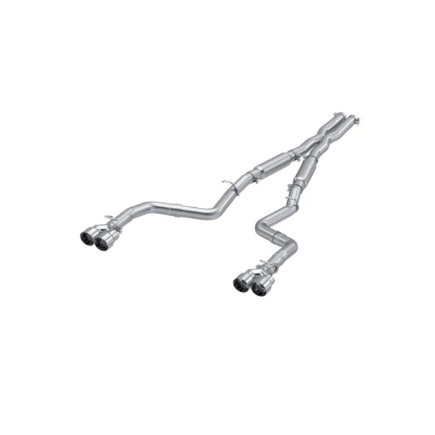 MBRP Exhaust 3in. Cat Back; Dual Rear; Quad Tips