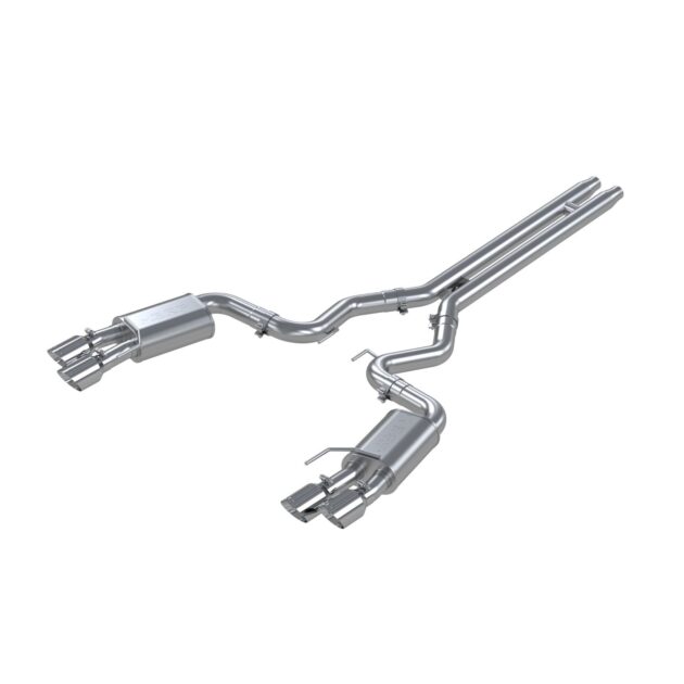 MBRP Exhaust 3in. Cat Back; with Quad 4in. Dual Wall Tips; Street Version; T304