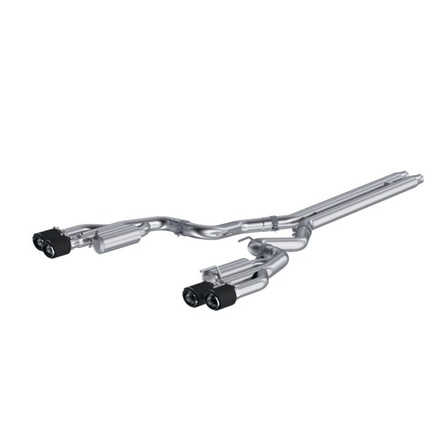 MBRP Exhaust 3in. Cat Back; with Quad 4in. Carbon Fiber Tips; Race Version; T304