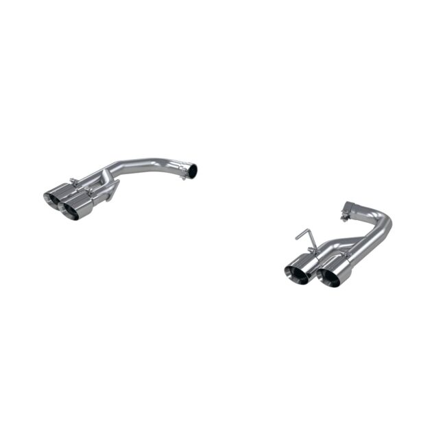 MBRP Exhaust 2.5in. Axle Back; with Quad 4in. Dual Wall Tips; Non Active Exhaust; T304
