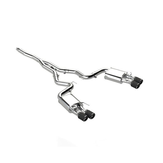 MBRP Exhaust 3in. Cat Back; Quad Rear Exit; T304; CF Tip