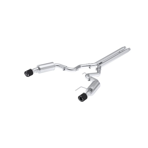 MBRP Exhaust 3in. Cat Back; Dual Split Rear; Street Version; 4.5in. CF tips; T304