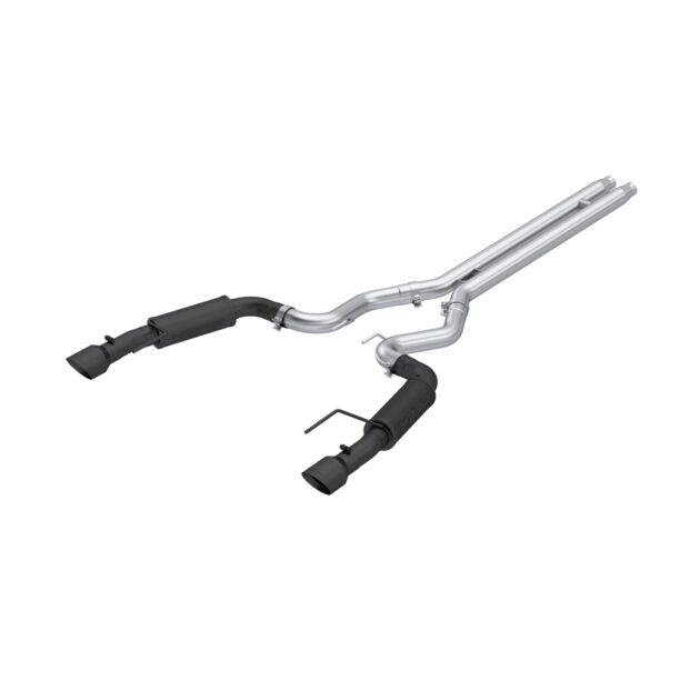 MBRP Exhaust 3in. Cat Back; Dual Split Rear; Race Version; 4.5in. tips; Black Coated