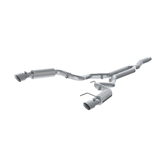 MBRP Exhaust 3in. Cat Back; Dual Split Rear; Race Version; 4.5in. tips AL