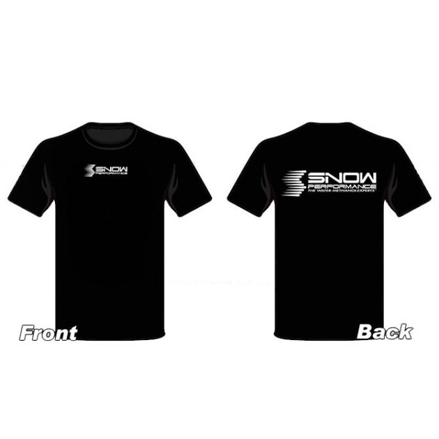 Snow Performance SNOW T-shirt Black W/white Logo 2X