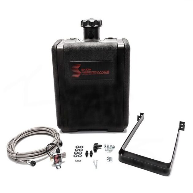 Snow Performance 7 Gal. Water-Methanol Tank Upgrade Braided Stainless Line (w/brackets, solenoid,