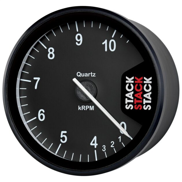 TACHOMETER, CLUBMAN, 80MM, BLACK, 0-4-10.5K RPM